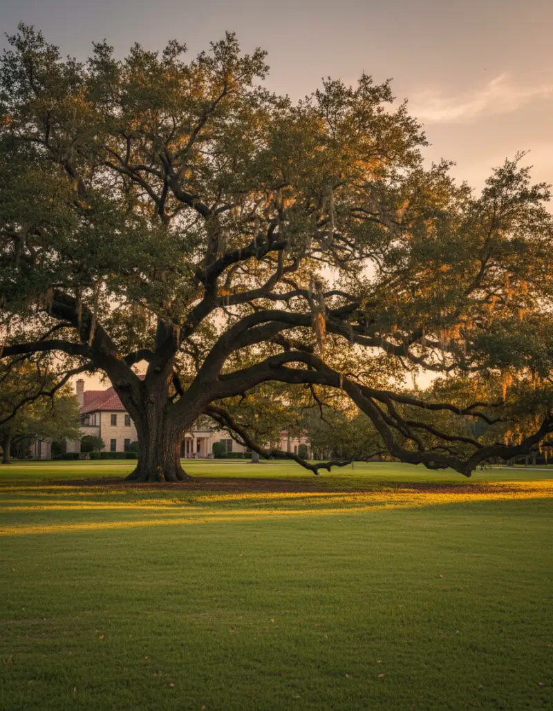 Mature Texas live oak
